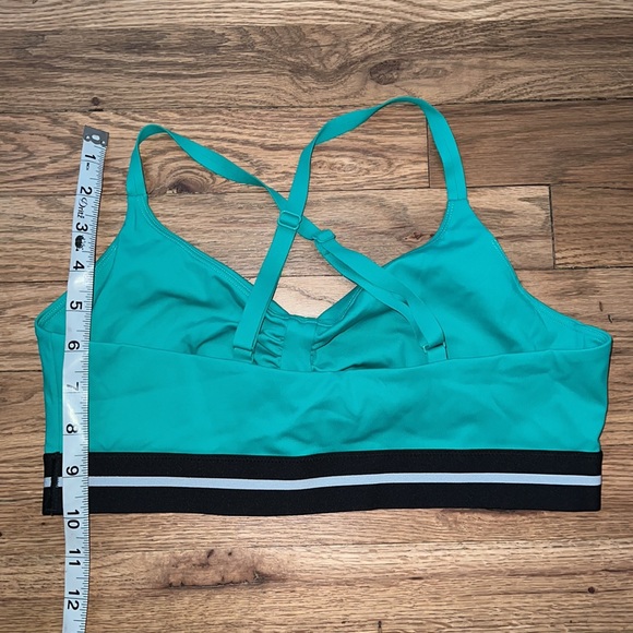 All Access Logo Elastic Flow Bra in Emerald Size L - Picture 6 of 7